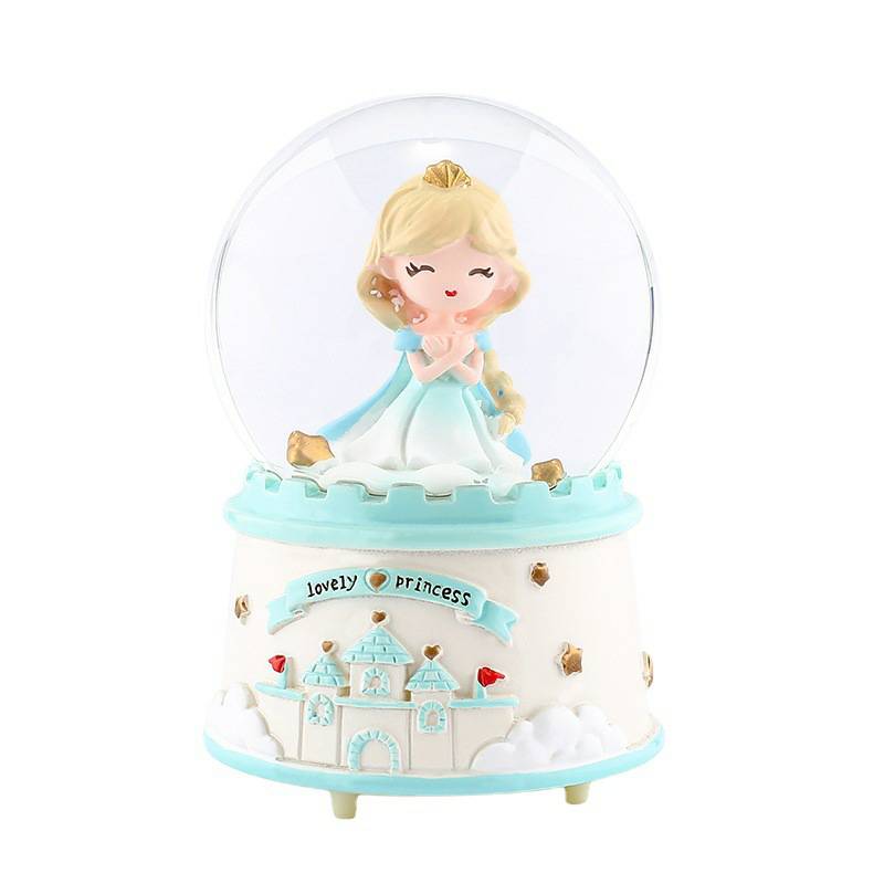 Fantasy Fairy Princess 45# Mini Crystal Ball Castle Luminous Glass Cover