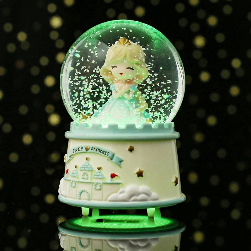 Fantasy Fairy Princess 45# Mini Crystal Ball Castle Luminous Glass Cover