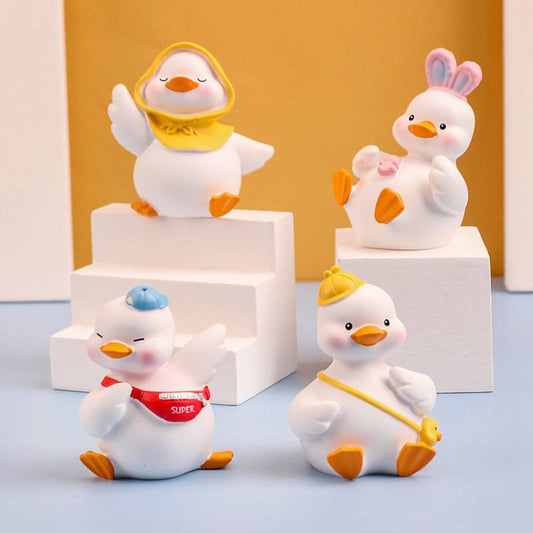 Cute MOMO duck resin ornament cartoon little yellow duck