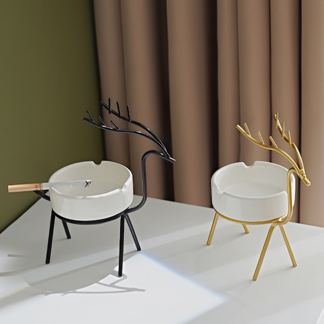 Nordic deer creative ashtray