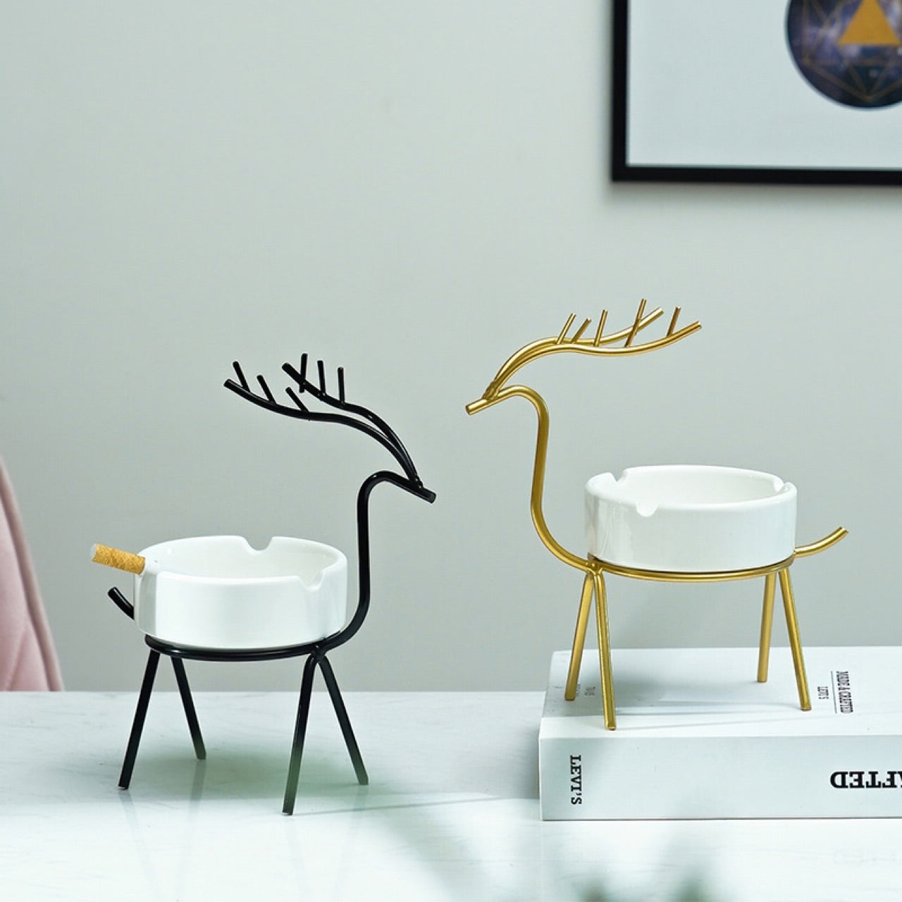 Nordic deer creative ashtray