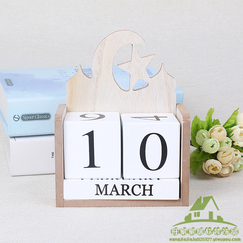 Calendar card ornaments creative office home decorations