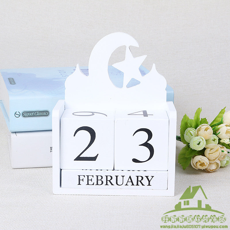 Calendar card ornaments creative office home decorations