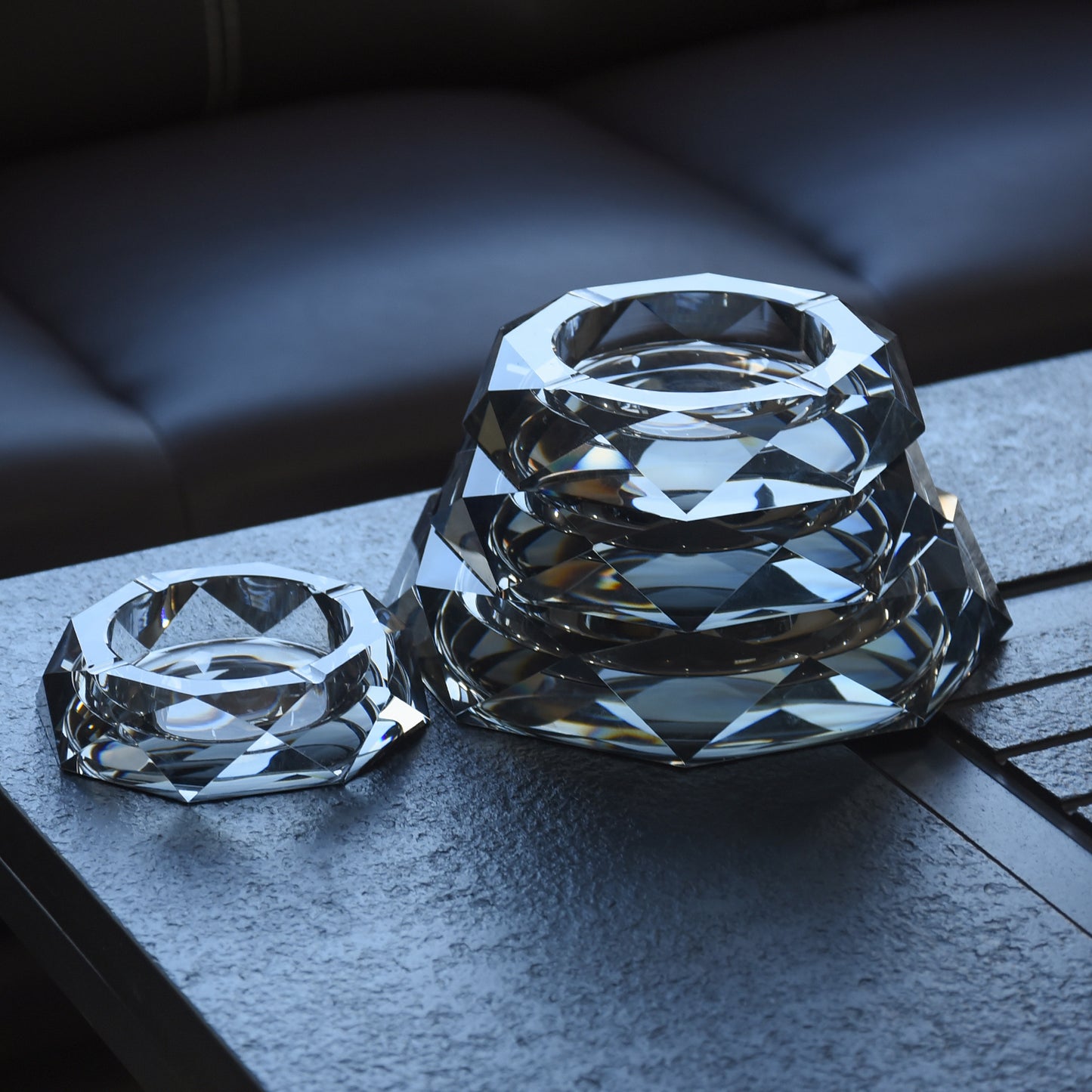 New creative crystal ashtray ornaments